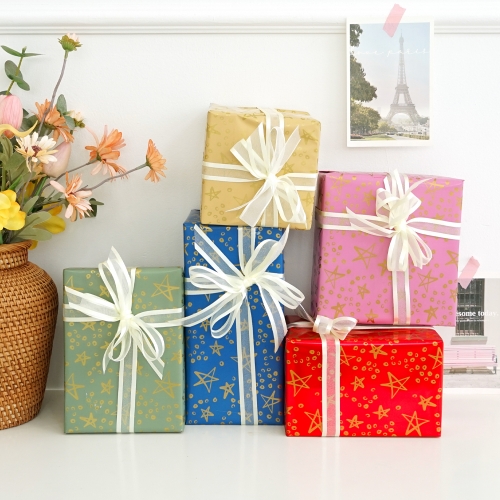 금별 비닐 선물 포장지