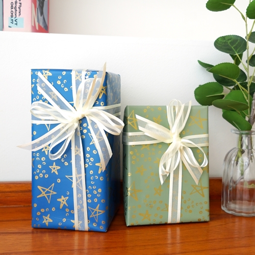 금별 비닐 선물 포장지