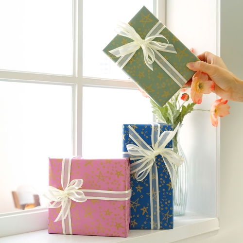 금별 비닐 선물 포장지