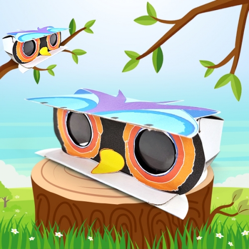 [탑키드] 부엉이 종이 망원경 쌍안경 만들기