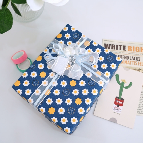 플라워 종이 선물 포장지