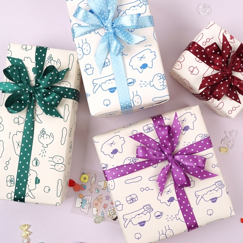 보바 포인트 종이 선물 포장지