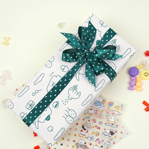 보바 포인트 종이 선물 포장지