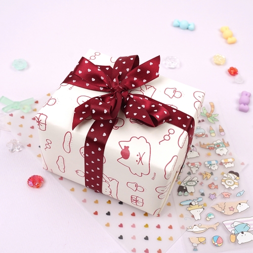 보바 포인트 종이 선물 포장지