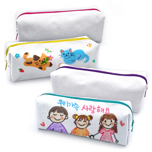 [하하당] 패브릭 무지 필통 (4종 택1)