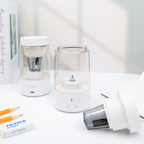 [오아트][4/6 순차발송] 자동 상승 연필깎이 베이직(신학기/C타입 충전/KC, 배터리 인증)