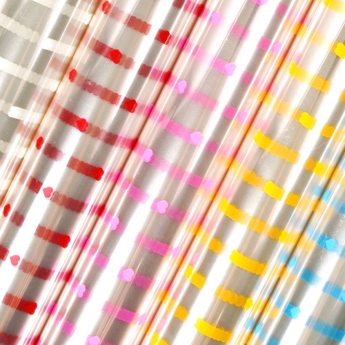 투명하트 OPP 비닐 선물 포장지