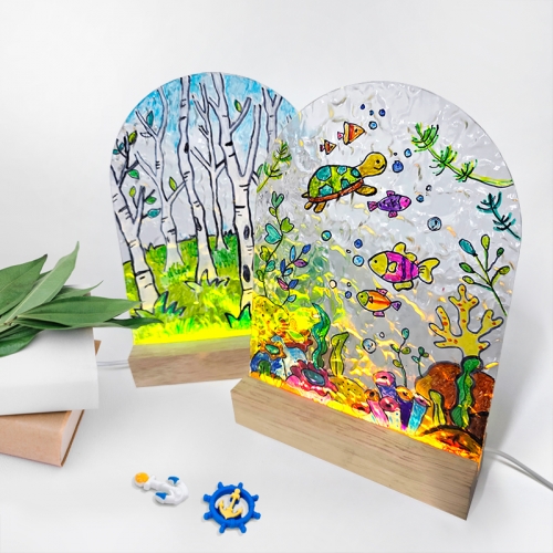 [탑키드] LED 아크릴 무드등 만들기(원목받침)