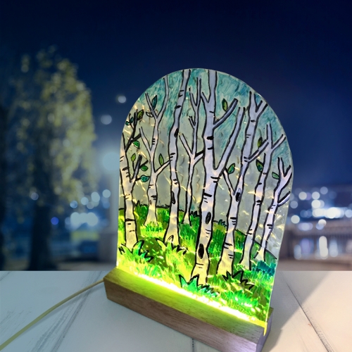 [탑키드] LED 아크릴 무드등 만들기(원목받침)