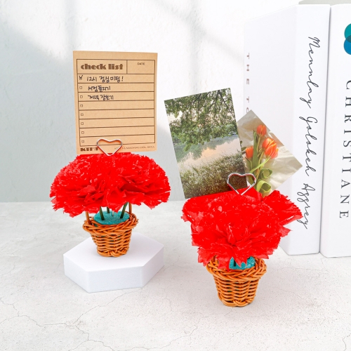[오늘놀이] 카네이션 꽃바구니 메모꽂이(어버이날/KC인증)