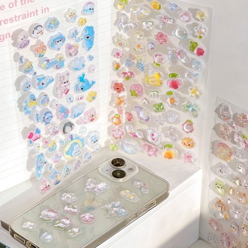 봉봉 입체 주얼리 보석 비즈 스티커 (4개)