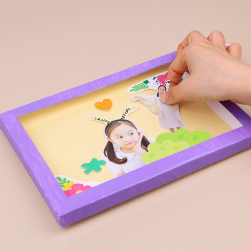 [오늘놀이] 팝업 종이 액자(나와 가족/꾸미기 도안/폼 양면 테이프/KC인증)