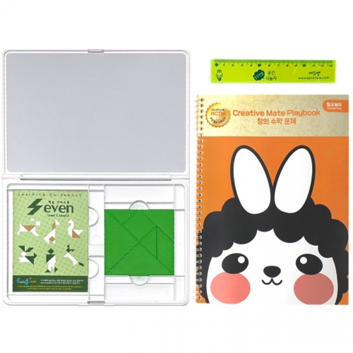 에듀쌤 창의 자석 칠교놀이 세트 창의 수학 문제