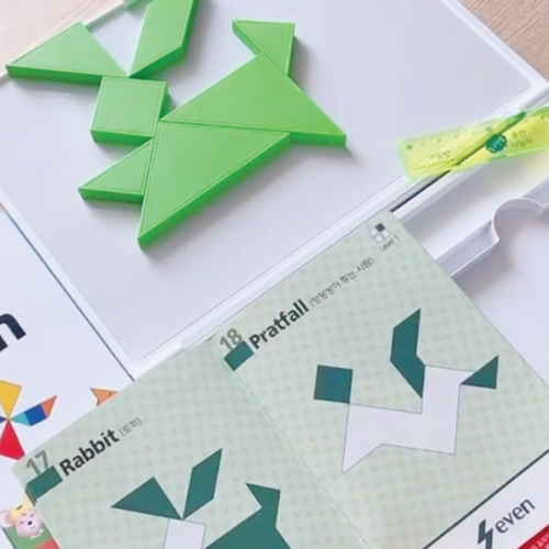 에듀쌤 창의 자석 칠교놀이 세트 창의 수학 문제