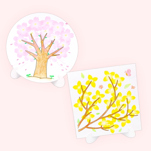 [오늘놀이] 종이 액자(사각/원형/작품 전시/하드보드지/KC인증)