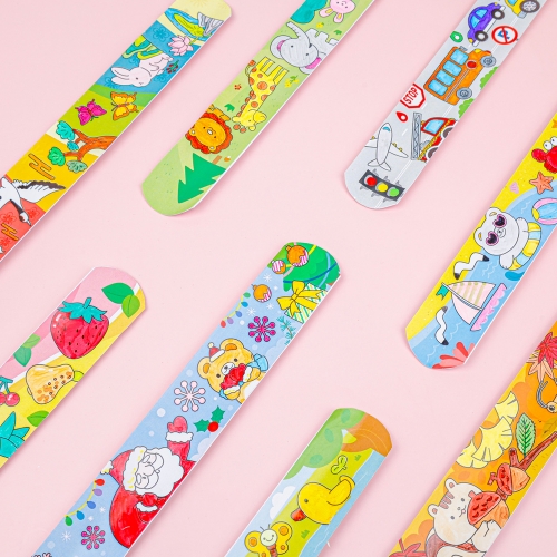 [오늘놀이] 그리기 요술팔찌(무지/주제별 스티커/컬러링 도안 8종 택1/KC인증)