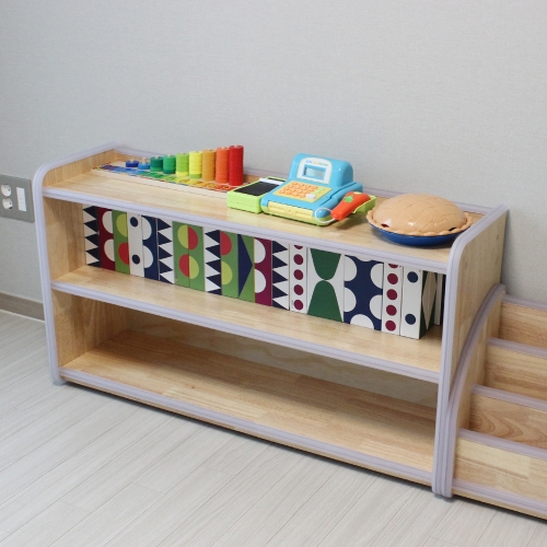 고무나무 말랑 안전 2단 교구장