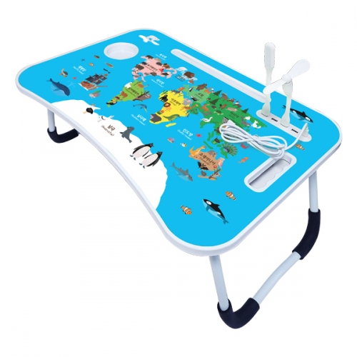 세계지도 USB 접이식 책상