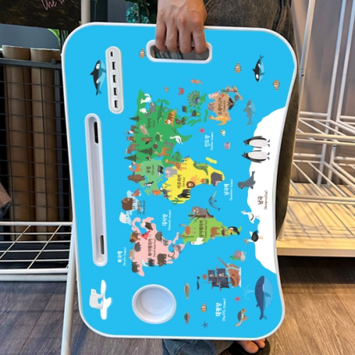 세계지도 USB 접이식 책상