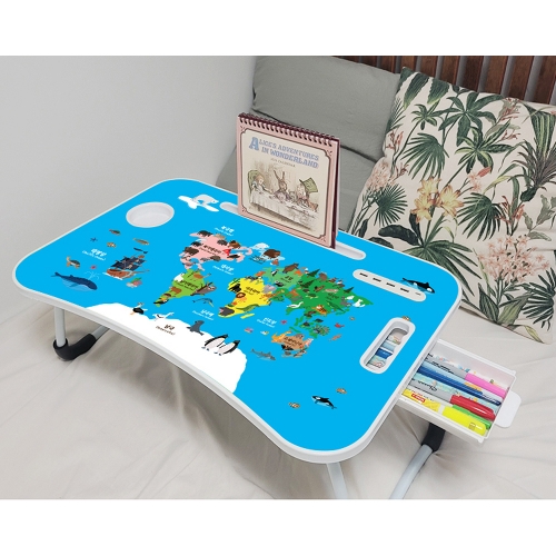 세계지도 USB 접이식 책상_접이식 어린이 좌식 책상