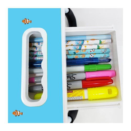 세계지도 USB 접이식 책상_접이식 어린이 좌식 책상