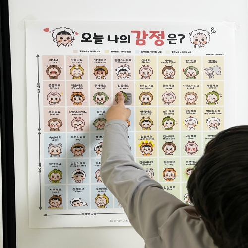 [우아띵] 감정 벽보 48종 무드미터 학습