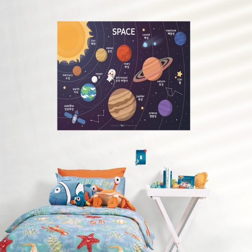 [우아띵] 우주 벽보 학습 과학 지구과학 은하계 지구 행성