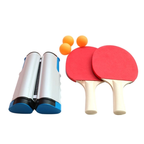 [쏘잇]휴대용 원터치 탁구네트 탁구세트(탁구공_탁구채 포함)