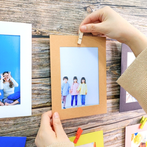 [오늘놀이] 가랜드 종이 액자(컬러/심플/인테리어 소품/KC인증)