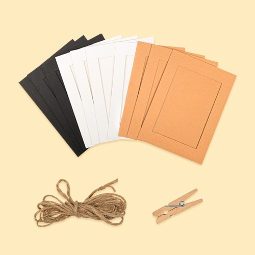 [오늘놀이] 가랜드 종이 액자(컬러/심플/인테리어 소품/KC인증)