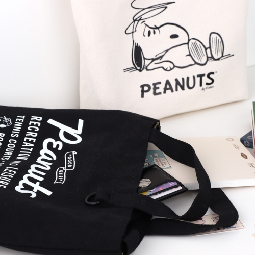 피너츠 스누피 75주년 빈티지 메신져 에코백 (2 option)