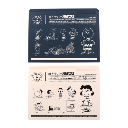 피너츠 스누피 75주년 페이퍼파일 (2 option)