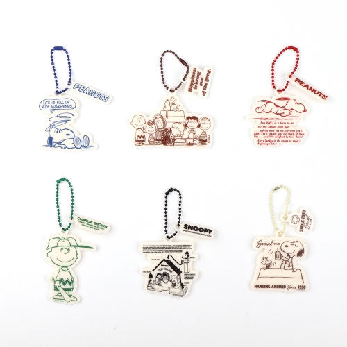 피너츠 스누피 75주년 아크릴 키링 (6 option)