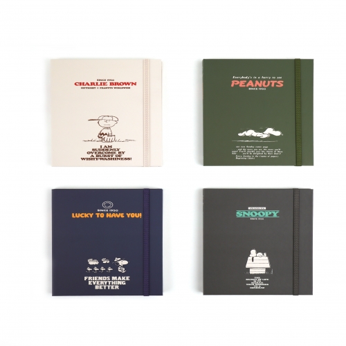 피너츠 스누피 75주년 양장 밴드 노트 (4 option)