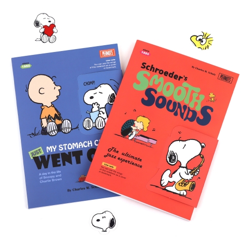 피너츠 스누피 덮개노트 (2 option)