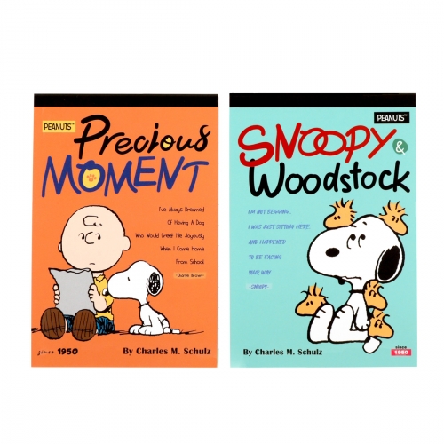 피너츠 스누피 커버 메모패드 (2 option)