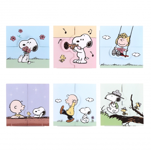 피너츠 도무송 카드 (6 option)