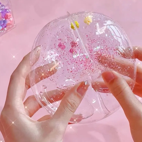 주사기로 불어봐 테이프 실리콘볼 만들기 (4개)