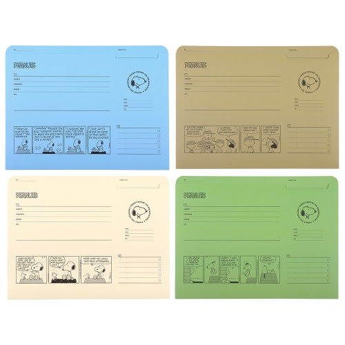 피너츠 스누피 페이퍼 파일 2개 세트 (4 option)