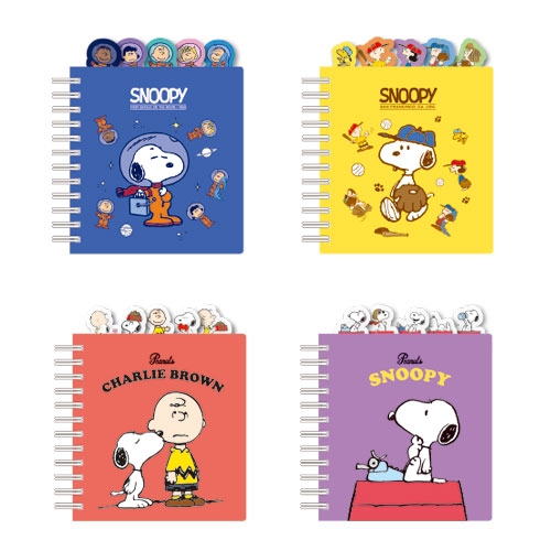 피너츠 스누피 PP 인덱스 노트 / 우주