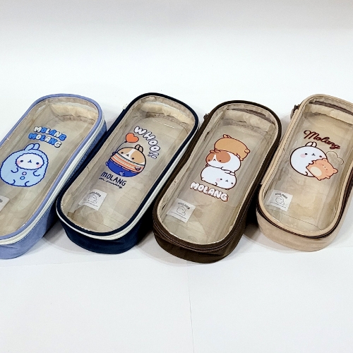 몰랑 심플 투명필통 (랜덤)