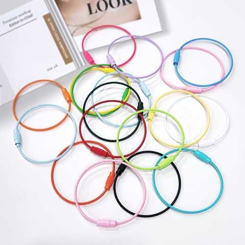 [탑키드] 컬러 와이어링 DIY 키링 고리(혼합 5개입)