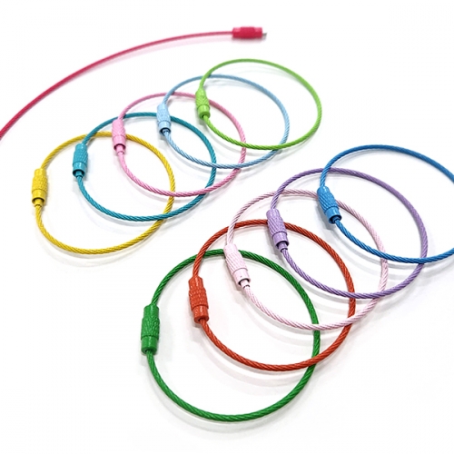[탑키드] 컬러 와이어링 DIY 키링 고리(혼합 5개입)