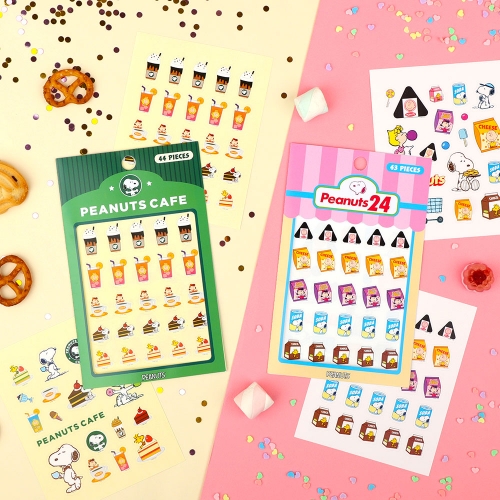 피너츠 스누피 테마 스티커 (2 option)