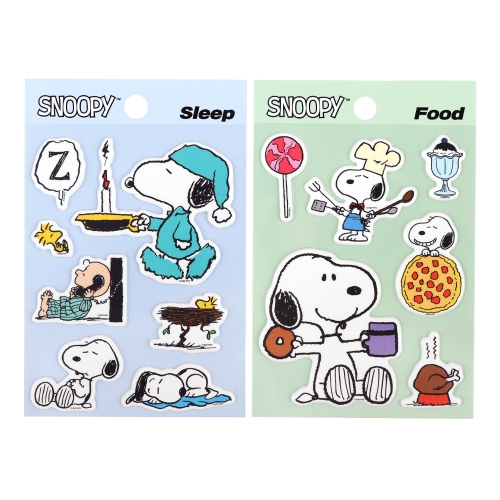 피너츠 스누피 캐스팅 스티커 (2 option)