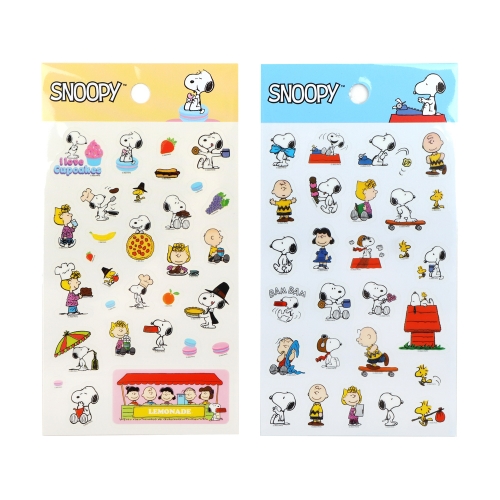 피너츠 스누피 PET 스티커 (2 option)