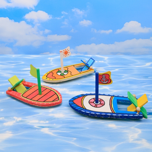 [오늘놀이] 동력 나무배(고무동력/교통기관/과학놀이/KC인증)