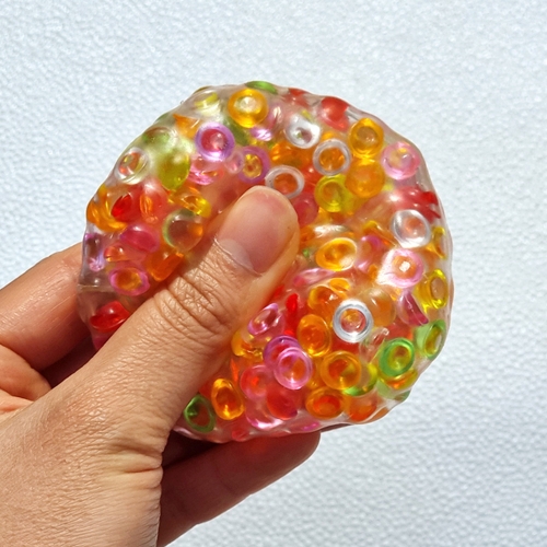 ASMR 무지개 소리 주물럭 스퀴시 말랑이 (4개)