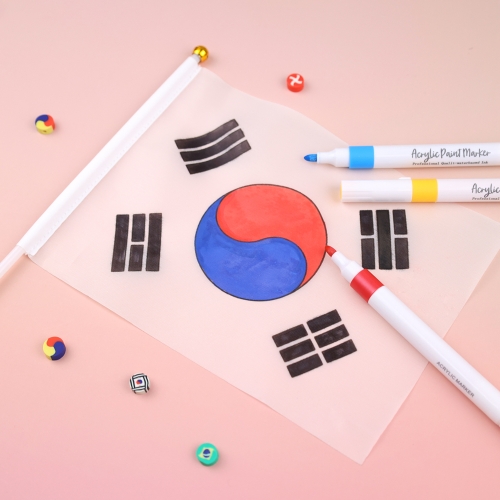 [오늘놀이] 그리기 깃발(무지/태극기/응원도구/컬러링/KC인증)