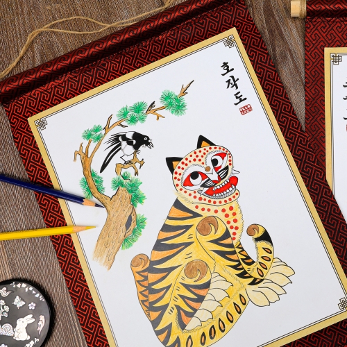 [오늘놀이] 전통 족자(무지/호작도/초충도/KC인증)